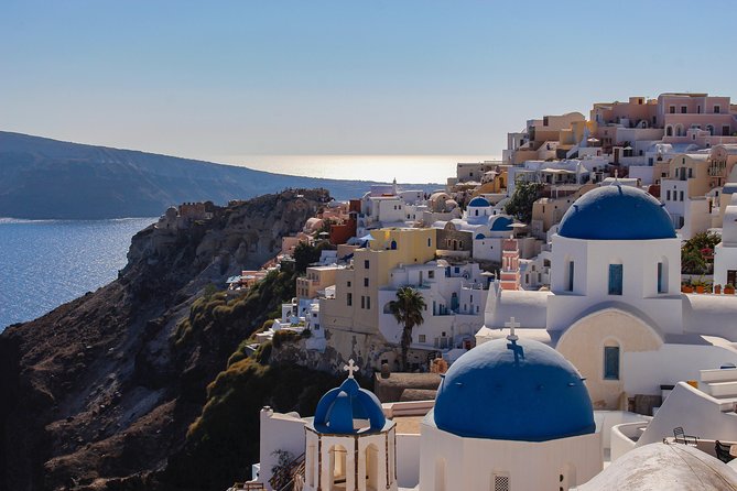 Santorini Sightseeing Half Day Private Tour - Three Bells of Fira: the iconic photo stop with real payoff