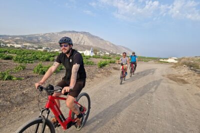 Santorini Small Group Guided E-bike Tour & Local Tomato Museum