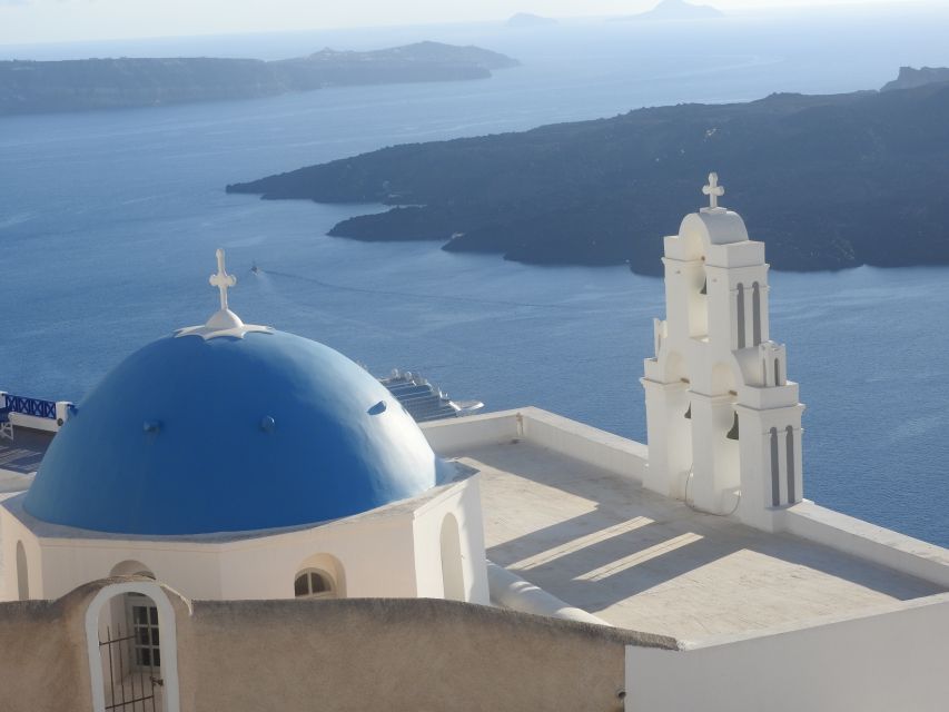 Santorini: Small-Group Highlights Tour of Venetian Castles - Morning pickup and the Pyrgos hill walk over the caldera