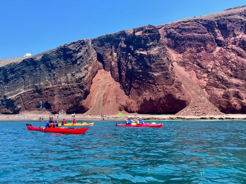 Santorini: South Sea Kayaking Tour with Sea Caves and Picnic - Best for: beginners, couples, and anyone who wants Santorini without the crowds
