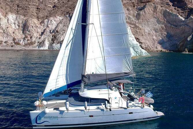 Santorini: Standard Small-Group Catamaran Cruise with Food/Drinks - Stop by Stop: The Water Time and What Each Spot Really Gives You