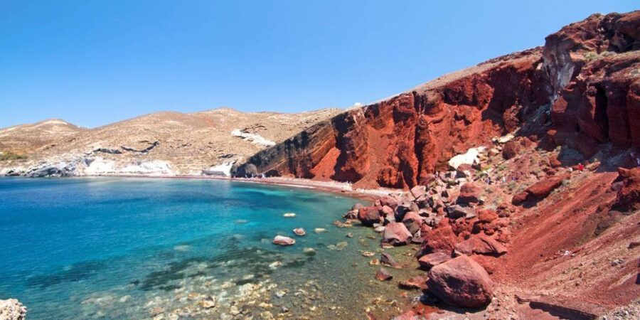 Santorini: Sunset Guided Tour with Hotel Pickup - Red Beach: Volcanic Color and a Walk That Is Worth It