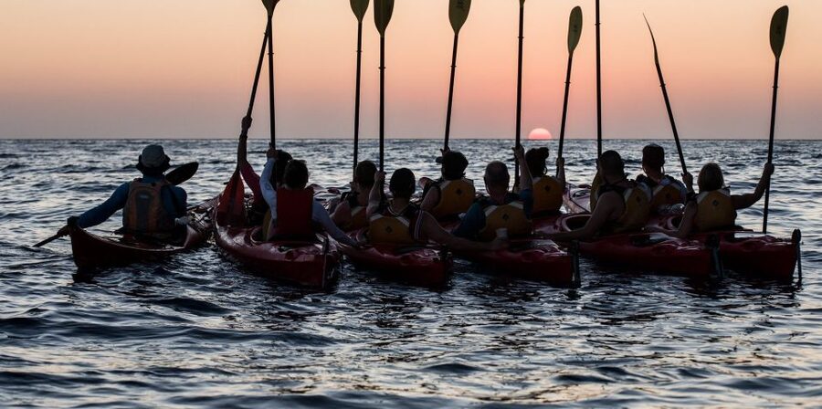 Santorini: Sunset Sea Kayak with Light Dinner - Why kayak the caldera sunset instead of just booking another boat