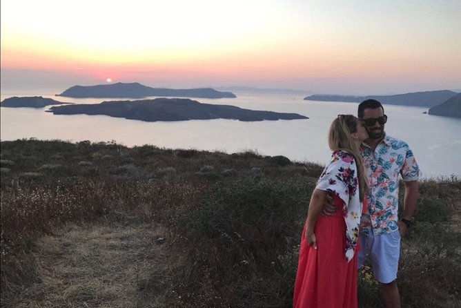 Santorini Sunset Wine Tour with Santo Winery Views - Santo Wines sunset finale: cheeses, tapas, and the big view