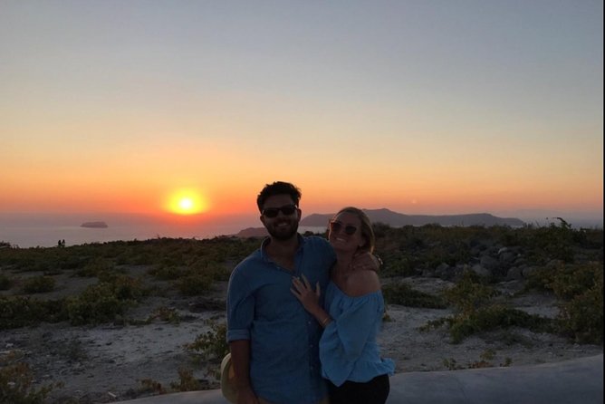 Santorini Sunset Wine Tour with Santo Winery Views - Guide energy and the small-group difference that matters