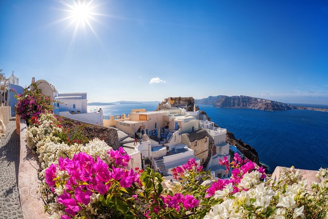 Santorini:The Famous Spots & Blue Domes -4 hours Private Tour - Firostefani Stop: The Blue Dome View You Can Hardly Copy Alone