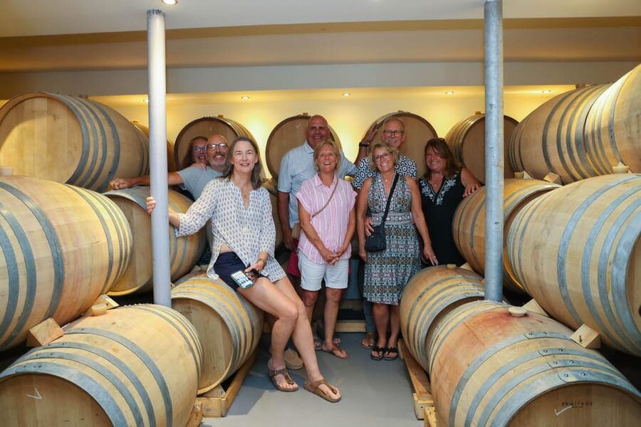 Santorini: Tour of Wineries with Wine Tasting & Food - Pickup and the minivan ride that keeps the day sane