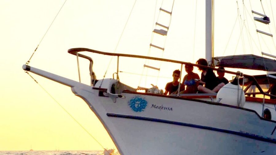 Santorini: Traditional Wooden Boat Tour with Meal and Wine - Santorini by Wooden Boat, With Swimming Breaks That Actually Matter