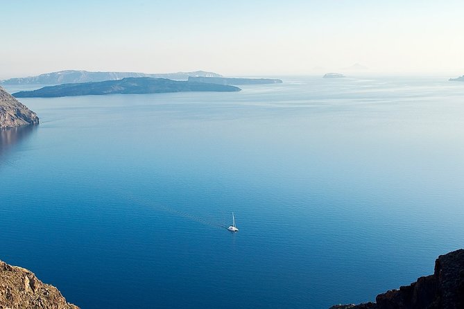 Santorini Volcanic Sunset Cruise - The caique boat, comfort, and what you will actually notice