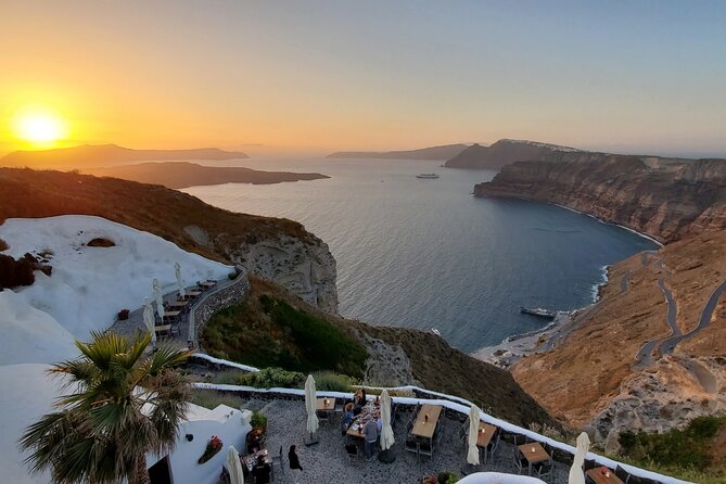 Santorini Wine Secrets - Stop 3: Venetsanos in Megalochori, Big Views and the Sunset Question