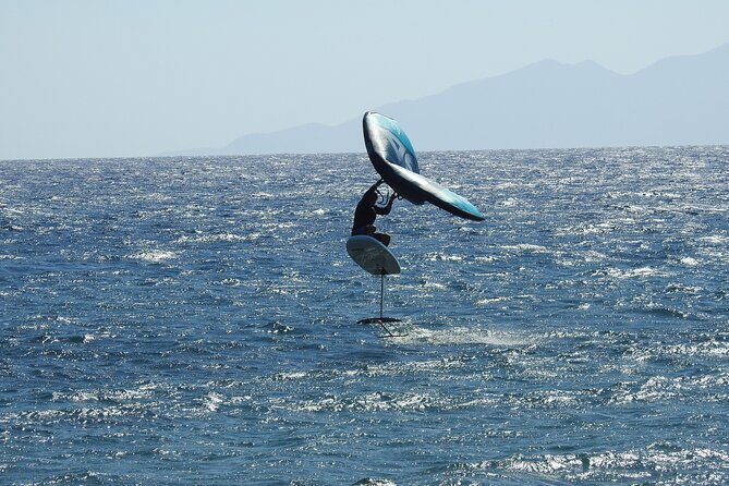 Santorini Wing Foil Surf Lesson for Beginners - Safety setup: equipment, rescue support, and the comfort factor