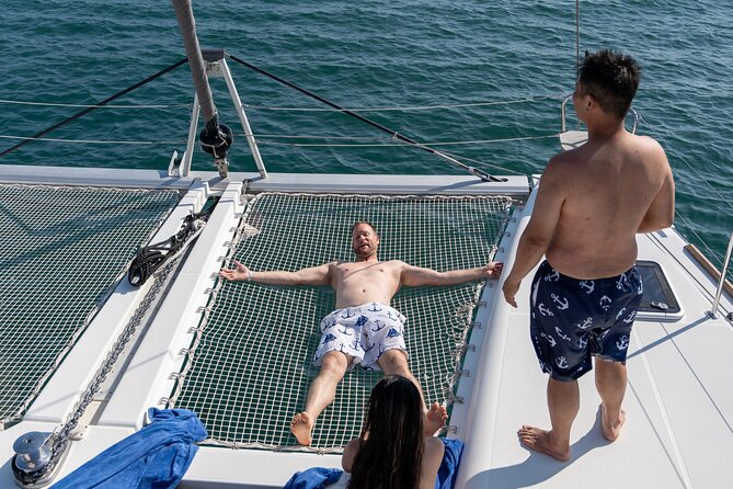 Semi Private Santorini Catamaran Tour - The BBQ lunch, drinks, and how to handle the food on a moving boat