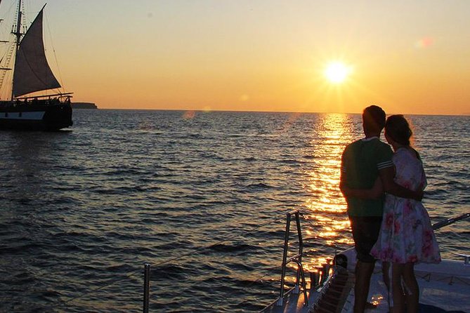Shared Basic Sunset Trip of Santorini via Red Beach & White Beach - From Pickup to Hot Springs, the Ride Sets the Tone