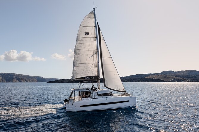 Shared Catamaran Half Day Cruise in Santorini - Food onboard: Greek comfort, not just snacks