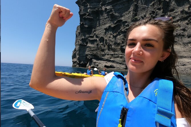 Small-Group Santorini Sea Caves Kayak Trip with Snorkeling & Picnic - The picnic at the beach, plus small comforts that matter