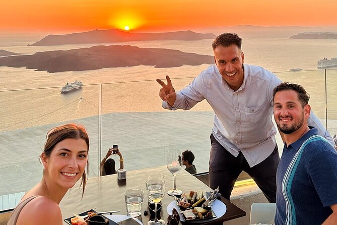 Sunset Santorini Wine Best views 2 Wineries and Tapas - What the tasting pairings mean for value, not just taste
