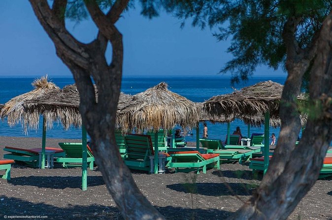 SUV Private Shore Excursion In Santorini - Perivolos black beach: a real break from the viewpoint circuit