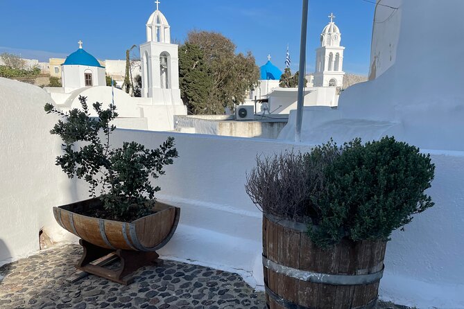 The Best of Santorini: 5-Hour Private Guided Tour of the Island - Profitis Ilias monastery: a 565-meter view stop