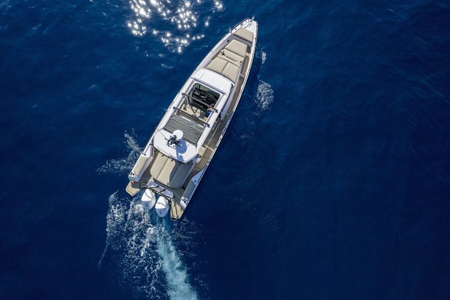 The Fastest All Inclusive Private Motor Yacht in Santorini - A 2023 private yacht day, made for comfort and speed