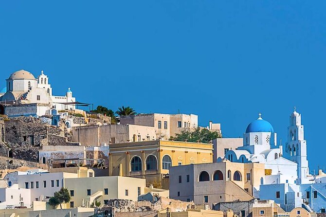 The Highlights of Santorini on a Mini Bus Daily Sunset Tour - Stop 2: Pyrgos and the Venetian Castle Ruins View