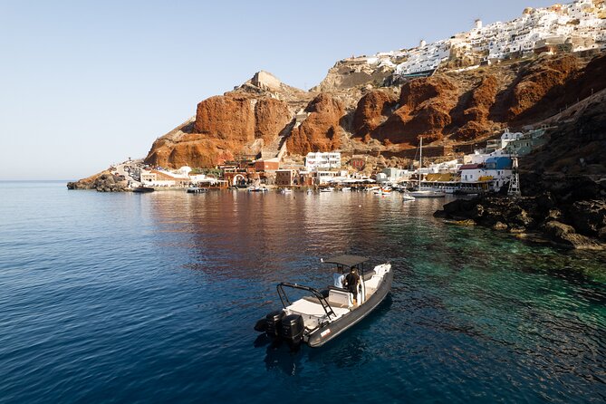 Unique Half-Day Private Motor Boat Cruise in Santorini - Thirassia across from Oia: fishermen island vibes
