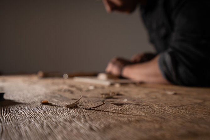 Wood Carving Workshop in Santorini Number 2 - Wood carving in Santorini, in a cave gallery